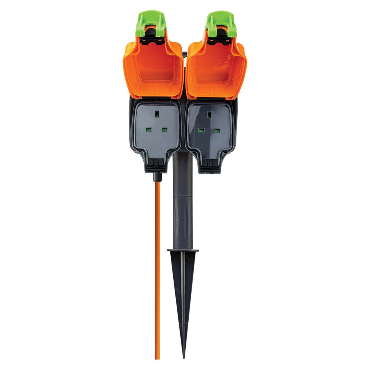 Weatherproof 15 Metre Double Socket Garden Spike