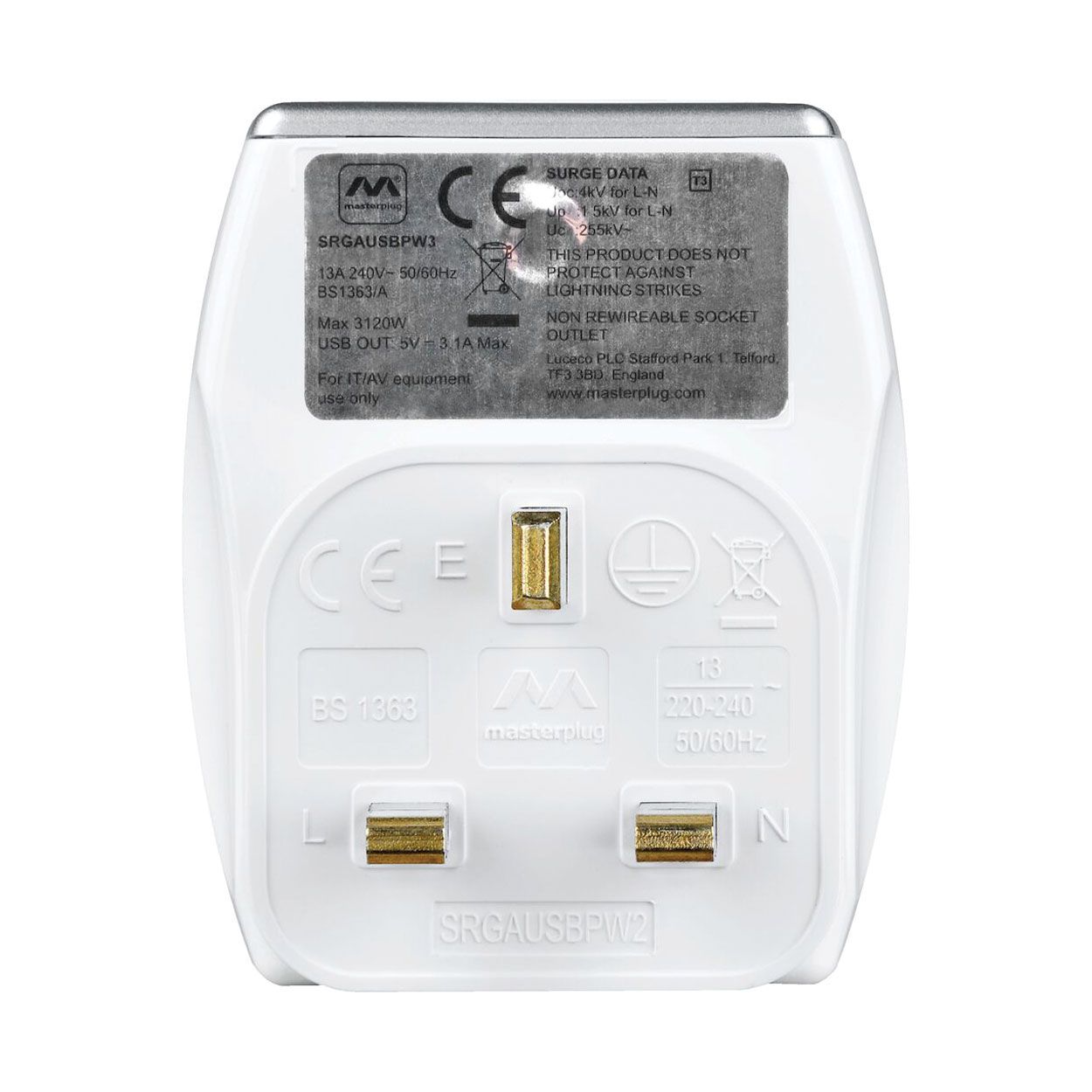 Surge Adaptor With Usb