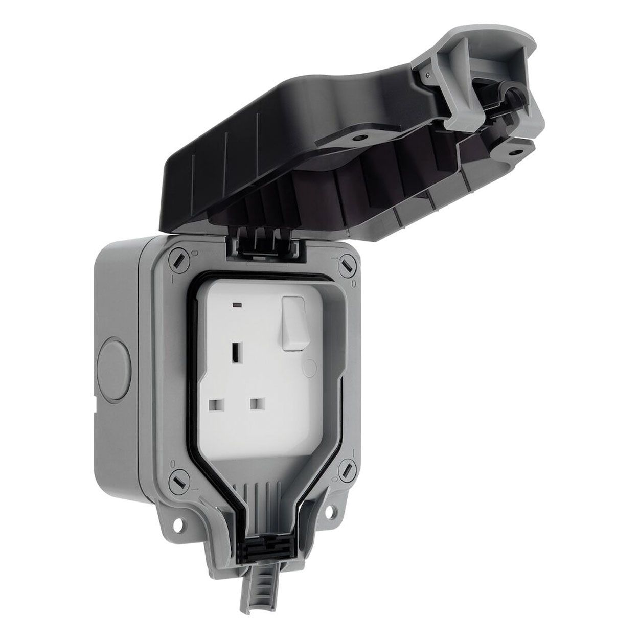 BG Weatherproof 13A 1 Gang Double Pole Switched Socket
