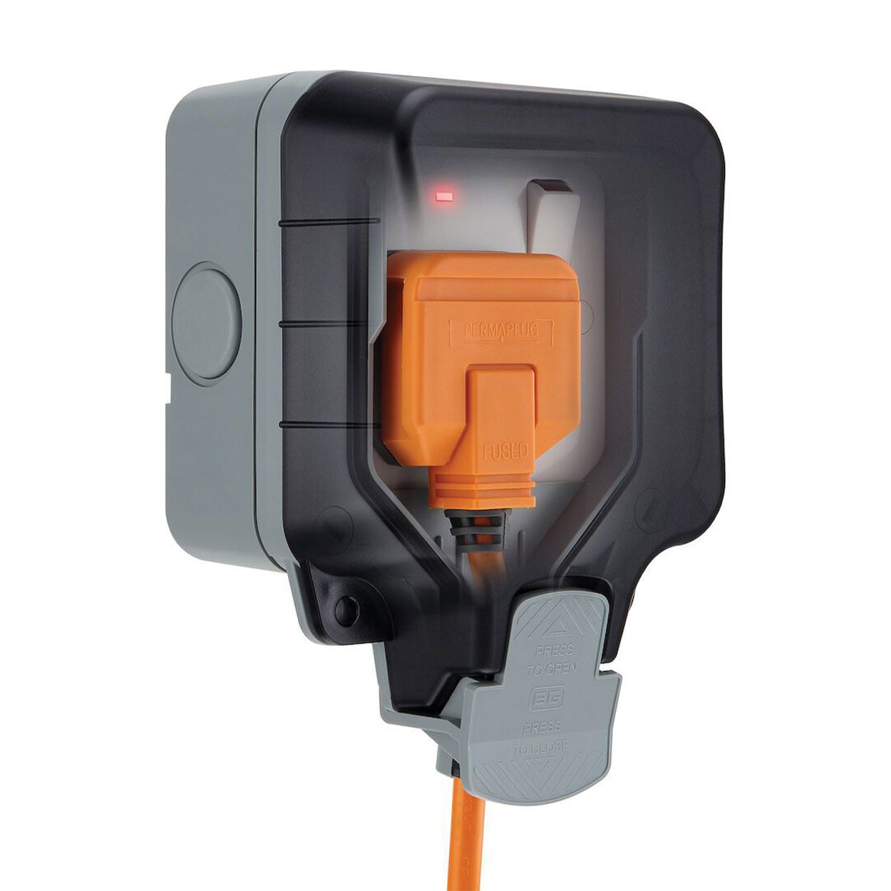 BG Weatherproof 13A 1 Gang Double Pole Switched Socket