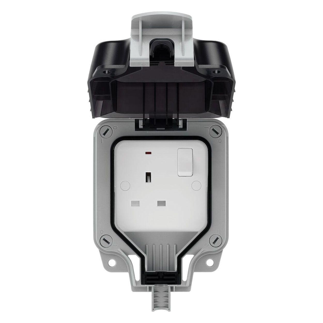 BG Weatherproof 13A 1 Gang Double Pole Switched Socket