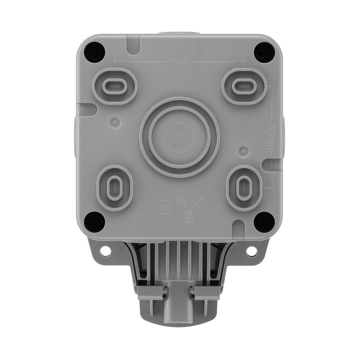 BG Weatherproof 13A 1 Gang Double Pole Switched Socket