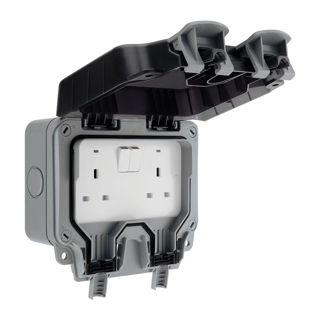 BG Weatherproof 13A 2 Gang Double Pole Switched Socket