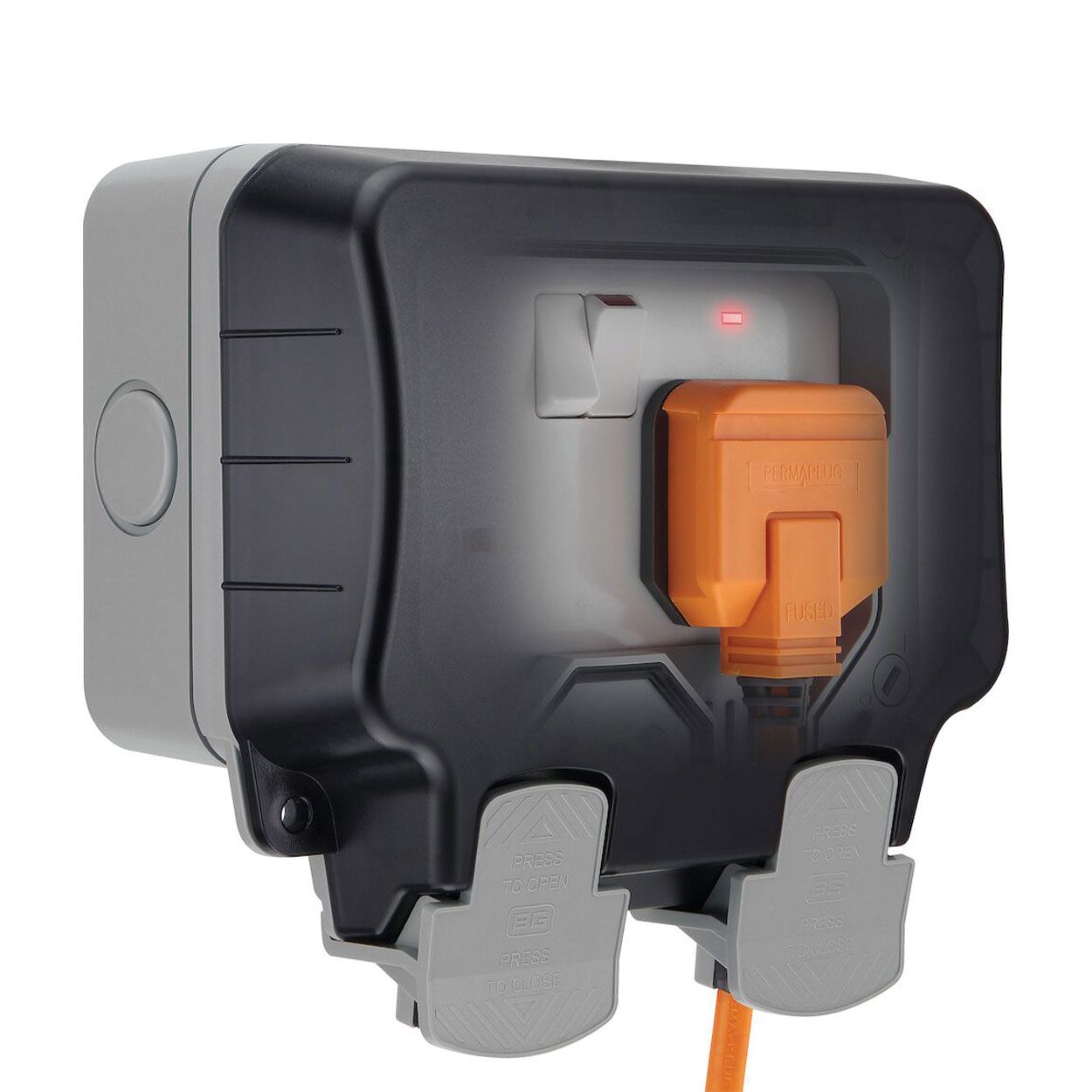 BG Weatherproof 13A 2 Gang Double Pole Switched Socket