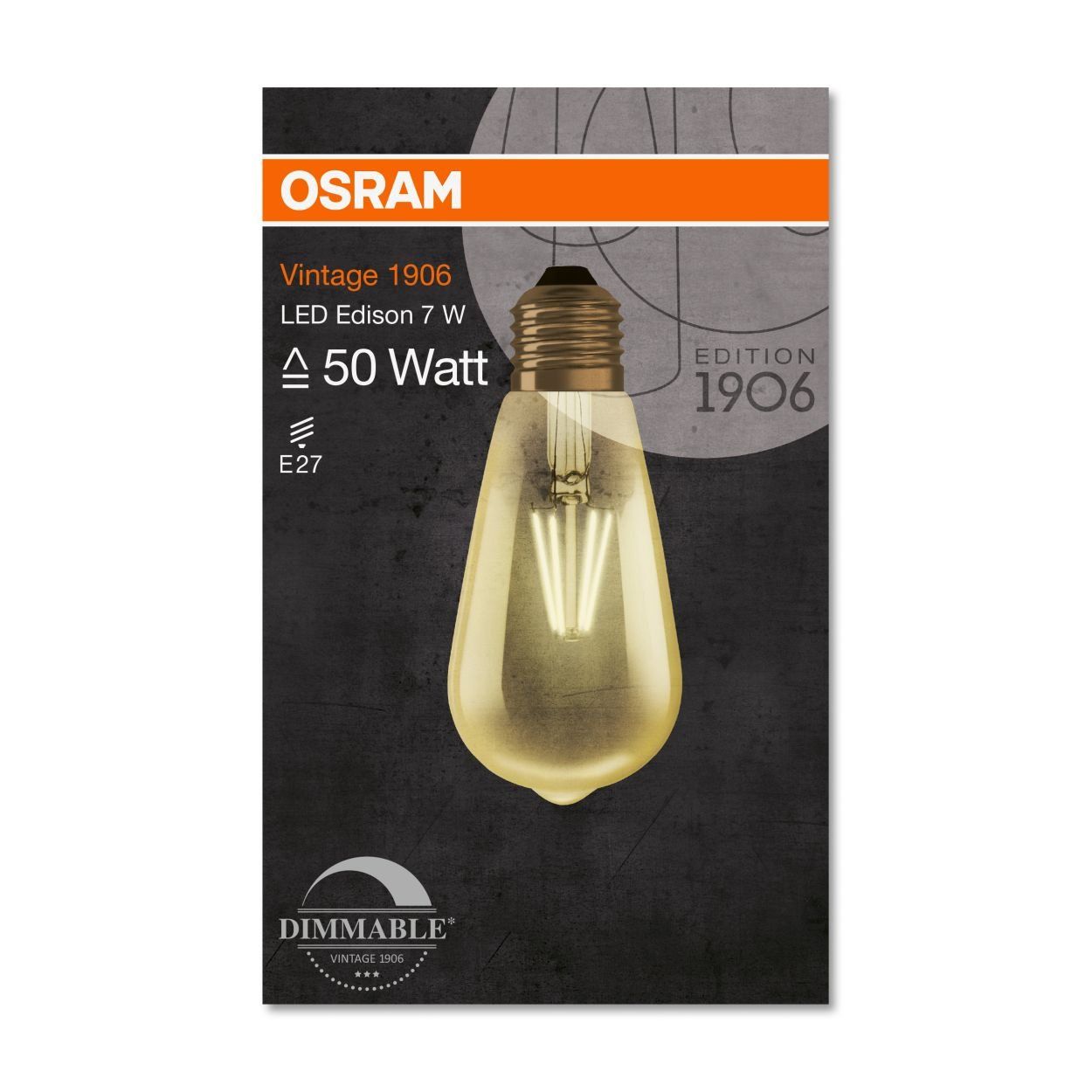 Osram 6.5W (60W) E27 Led Vintage Edison Fil Dim