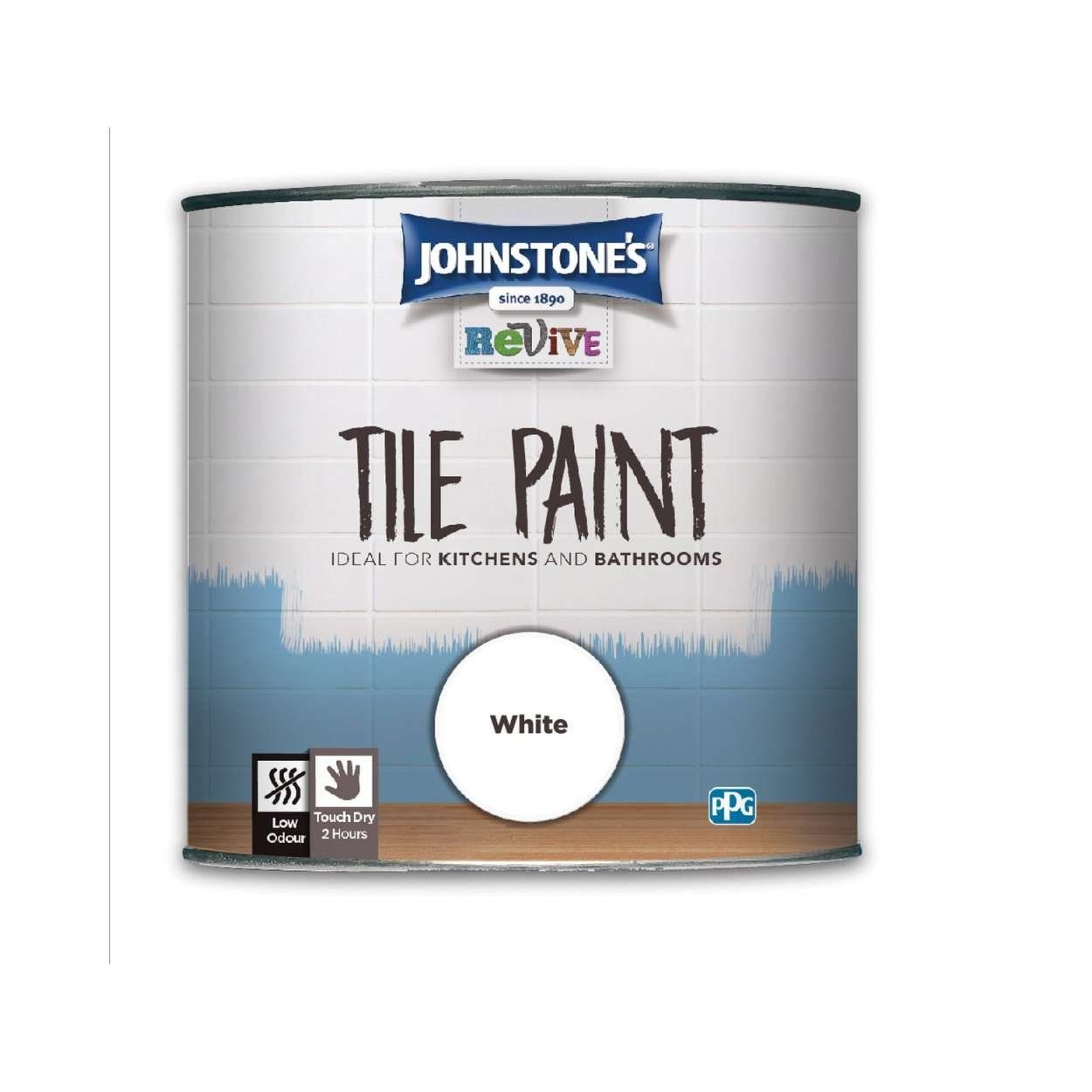Johnstone's Revive Tile Paint 750Ml White
