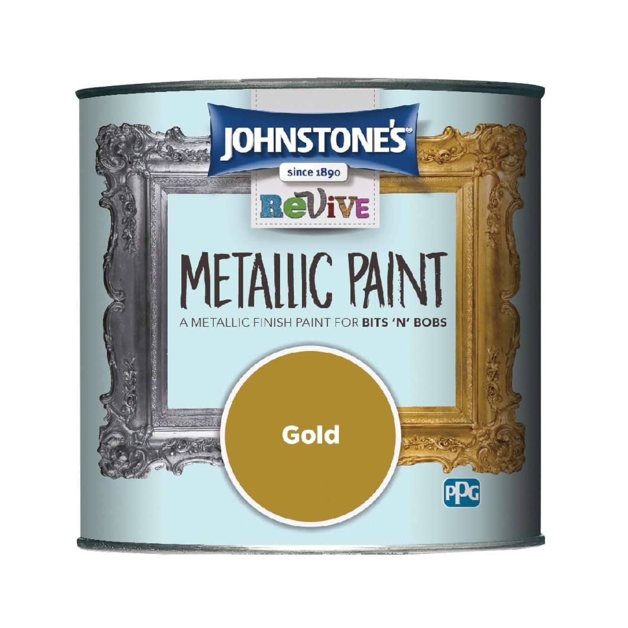 Johnstone's Revive Metallic Paint 375Ml Gold