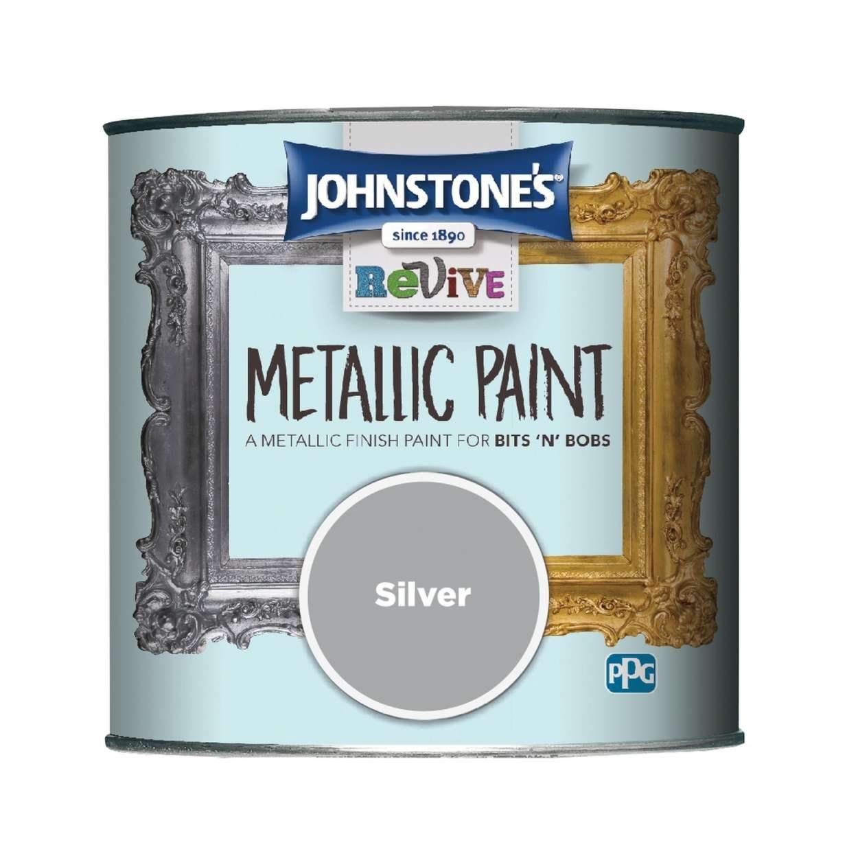 Johnstone's Revive Metallic Paint 375Ml Silver