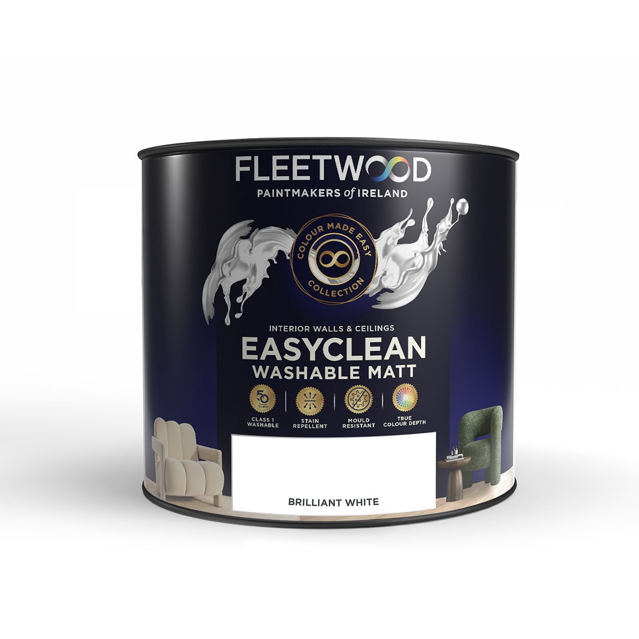 Fleetwood 2.5 Litre Easyclean Matt Brilliant White