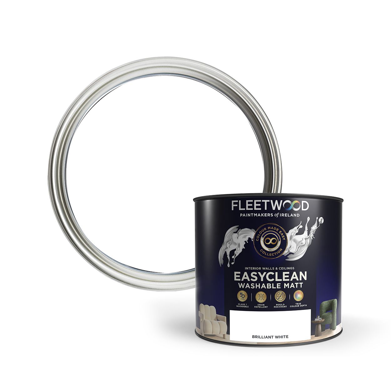 Fleetwood 2.5 Litre Easyclean Matt Brilliant White