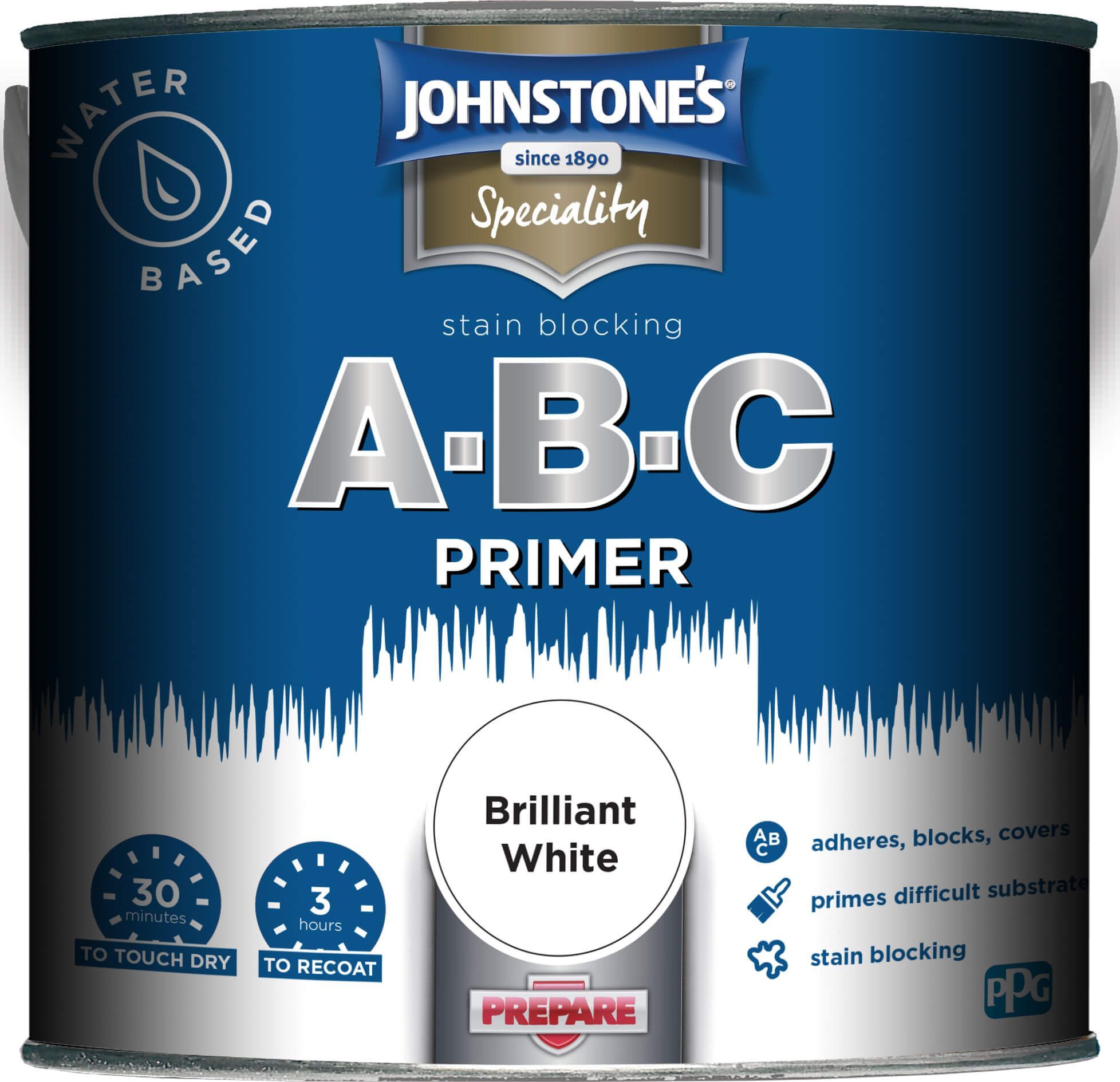 Johnstone's Abc Primer White 2.5Ltr