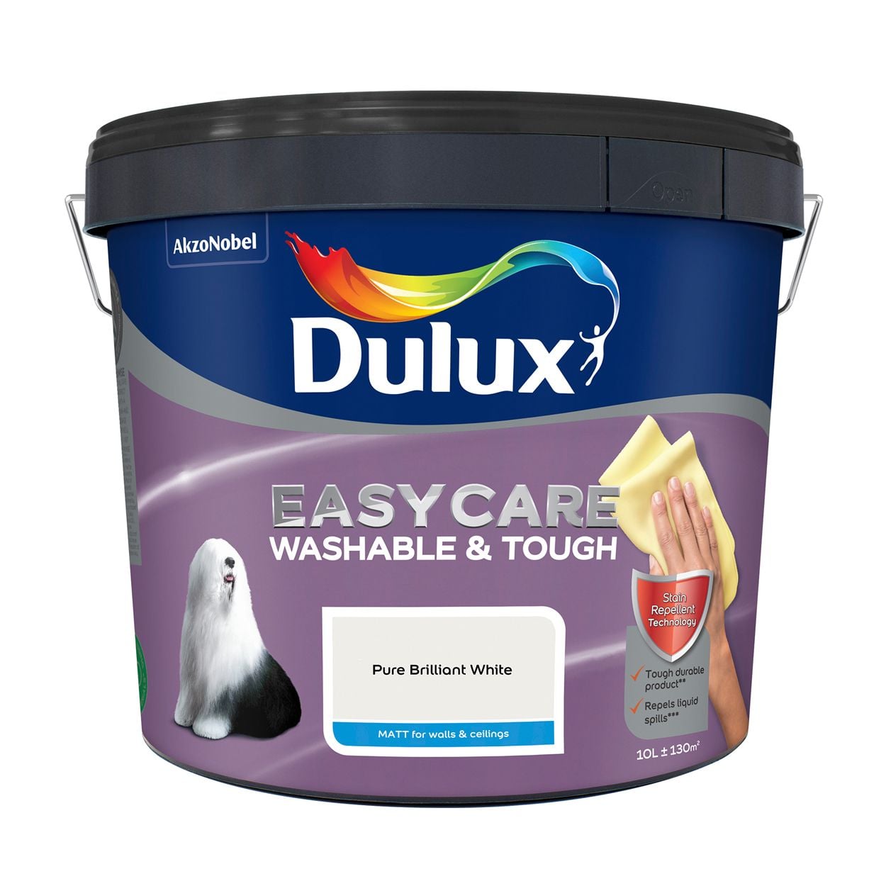 Dulux Easycare Washable & Tough Matt Pure Brilliant White 10L