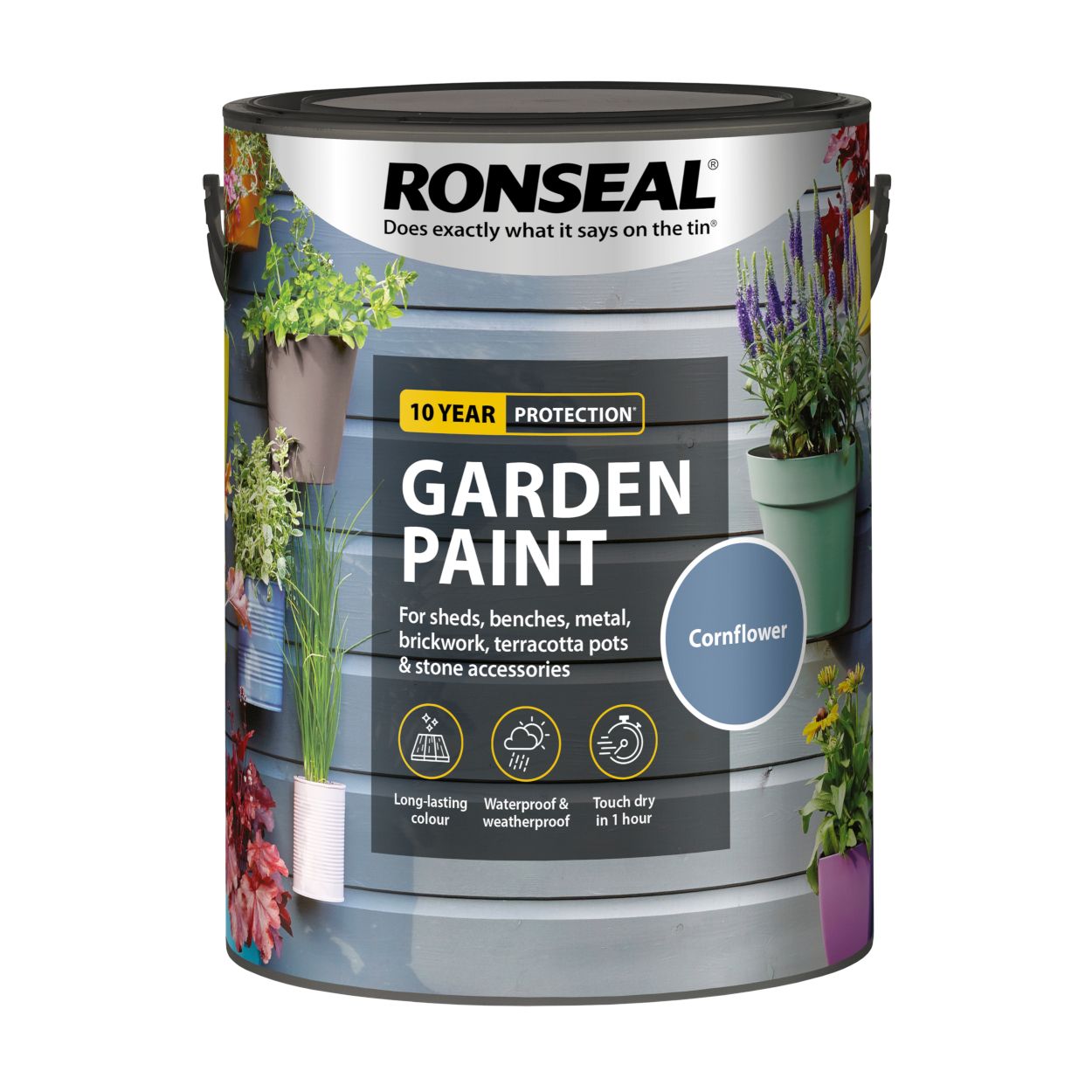 Ronseal Garden Paint Cornflower 5L