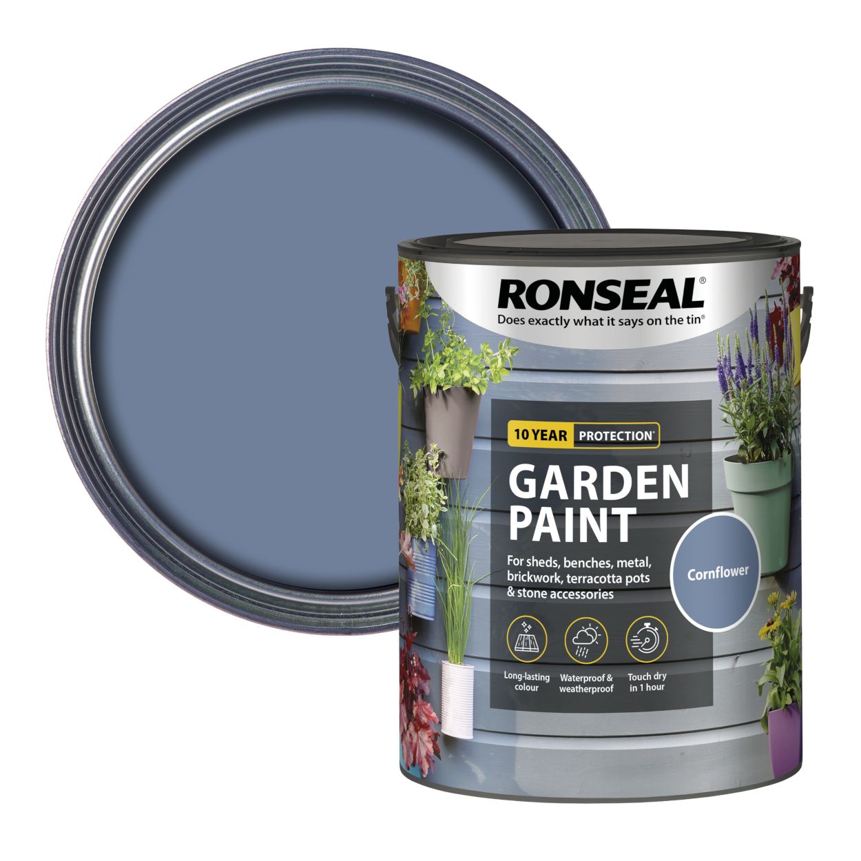 Ronseal Garden Paint Cornflower 5L