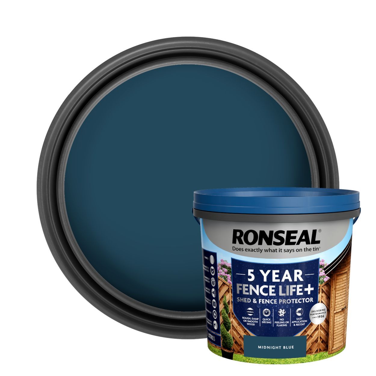 Ronseal Fence Life Plus Midnight Blue 5L