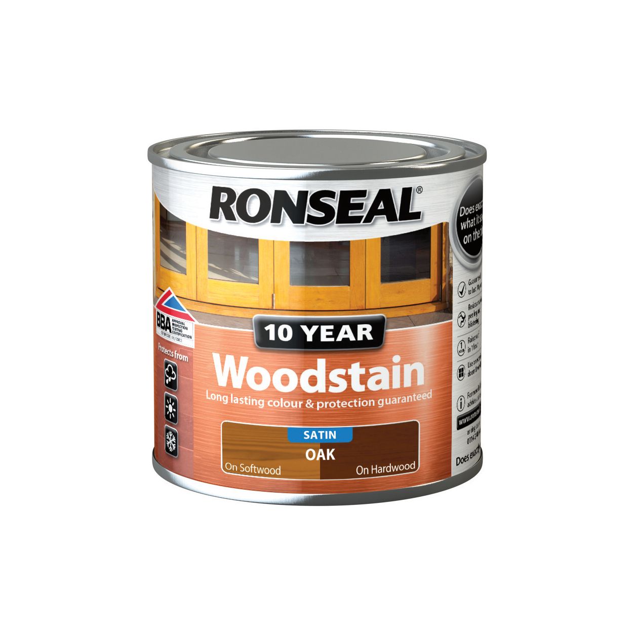 Ronseal 10 Year Woodstain Oak 250Ml