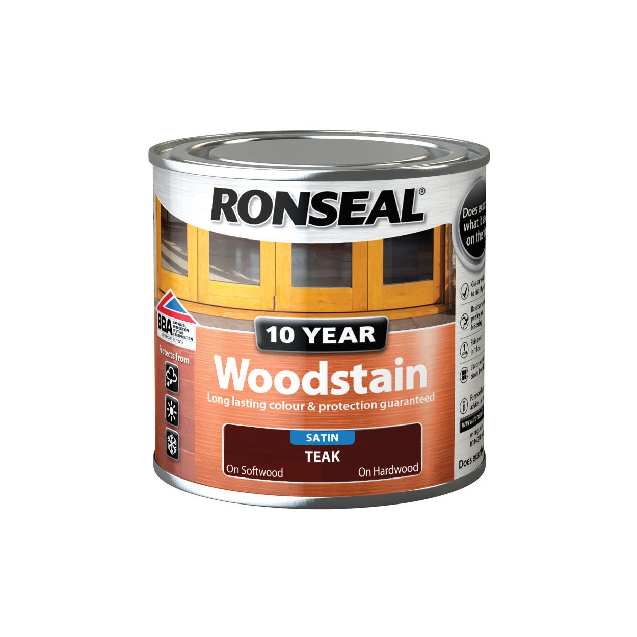 Ronseal 10 Year Woodstain Teak 250Ml