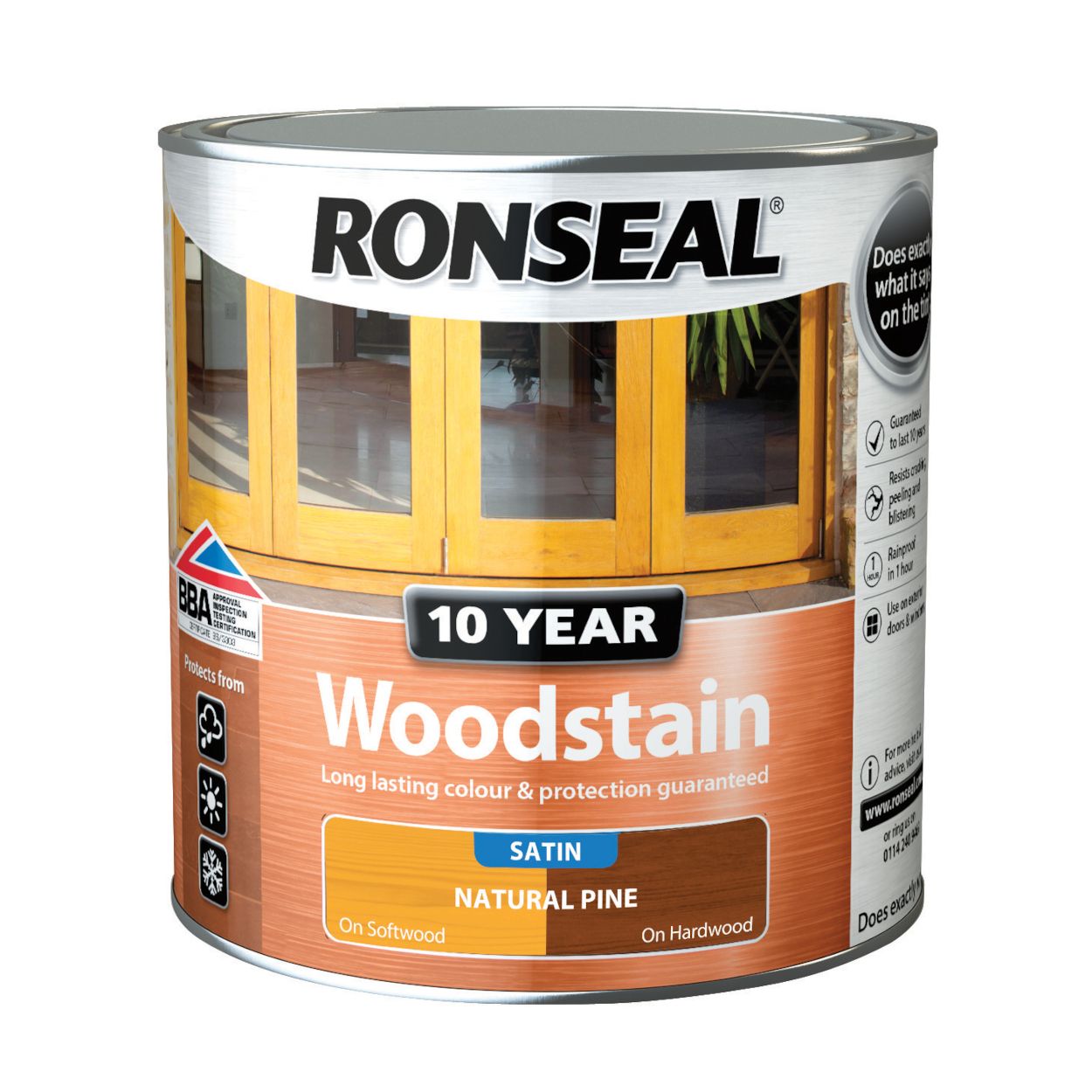 Ronseal 10 Year Woodstain Natural Pine 2.5L