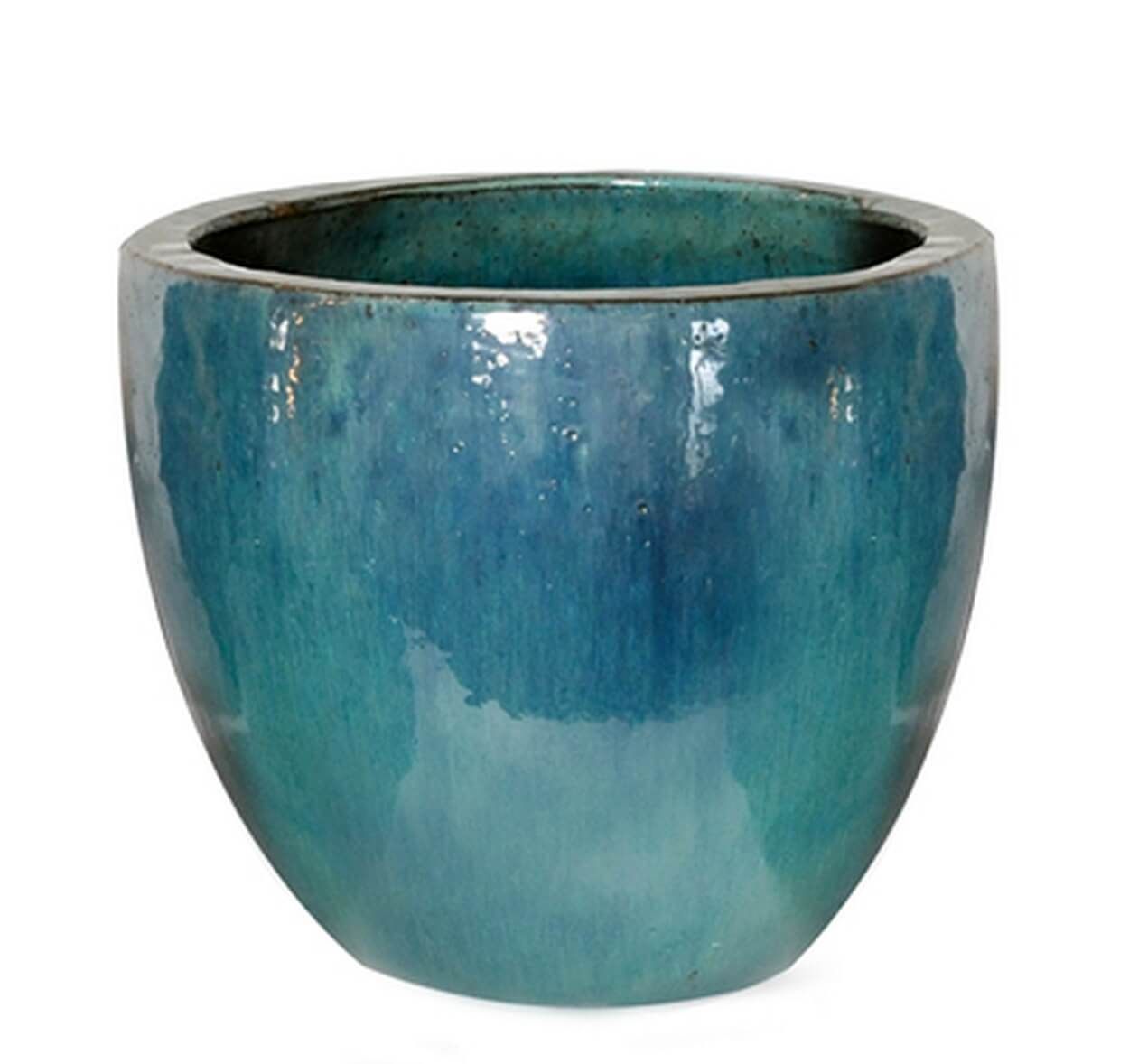 Small Glazed Celadon Egg Pot