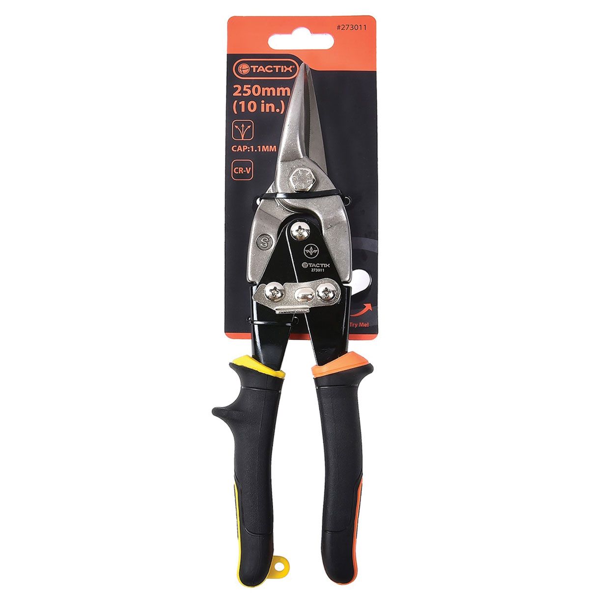 Tactix 250mm (10") Straight Tin Snip