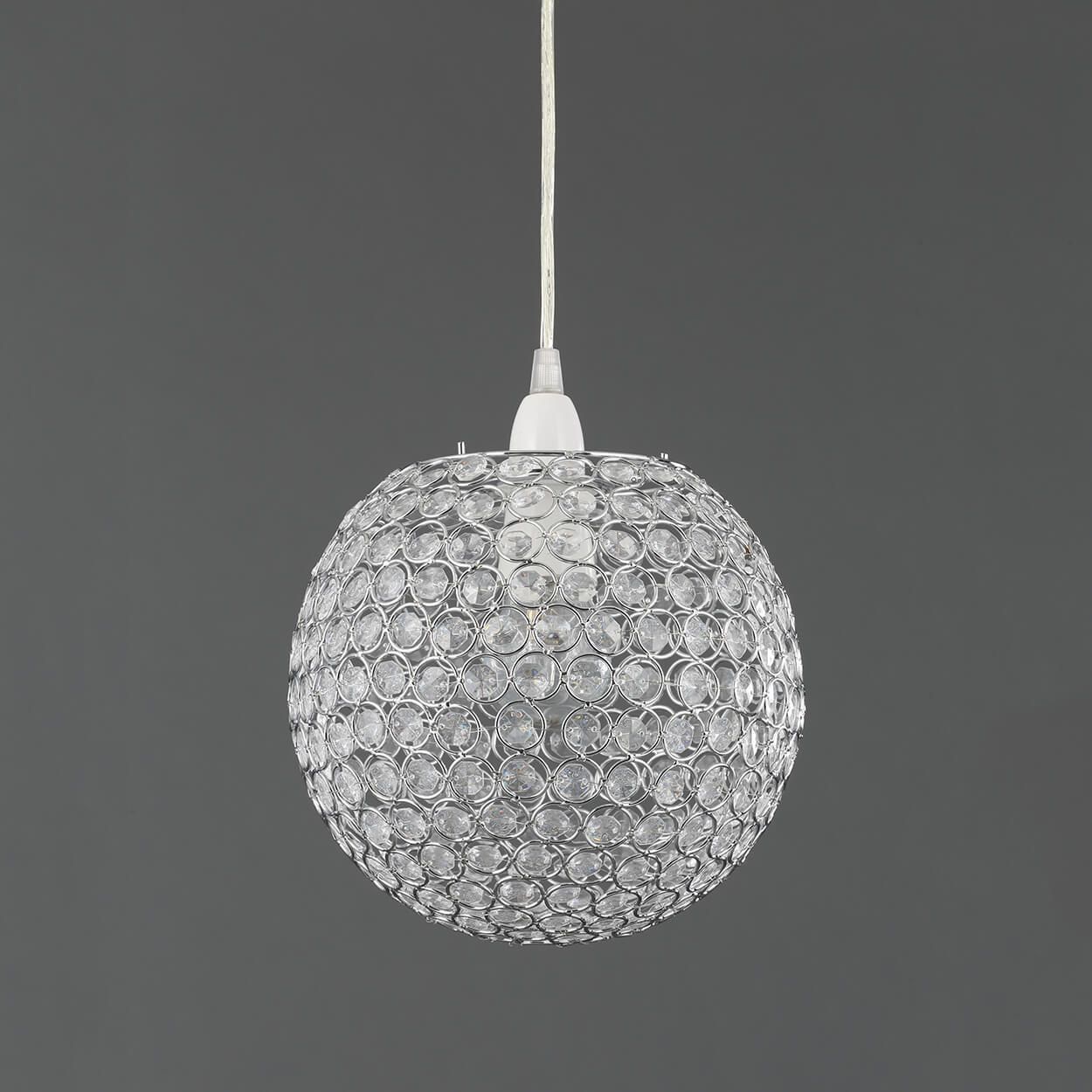 Gem Ball Easy Fit Pendant Chrome