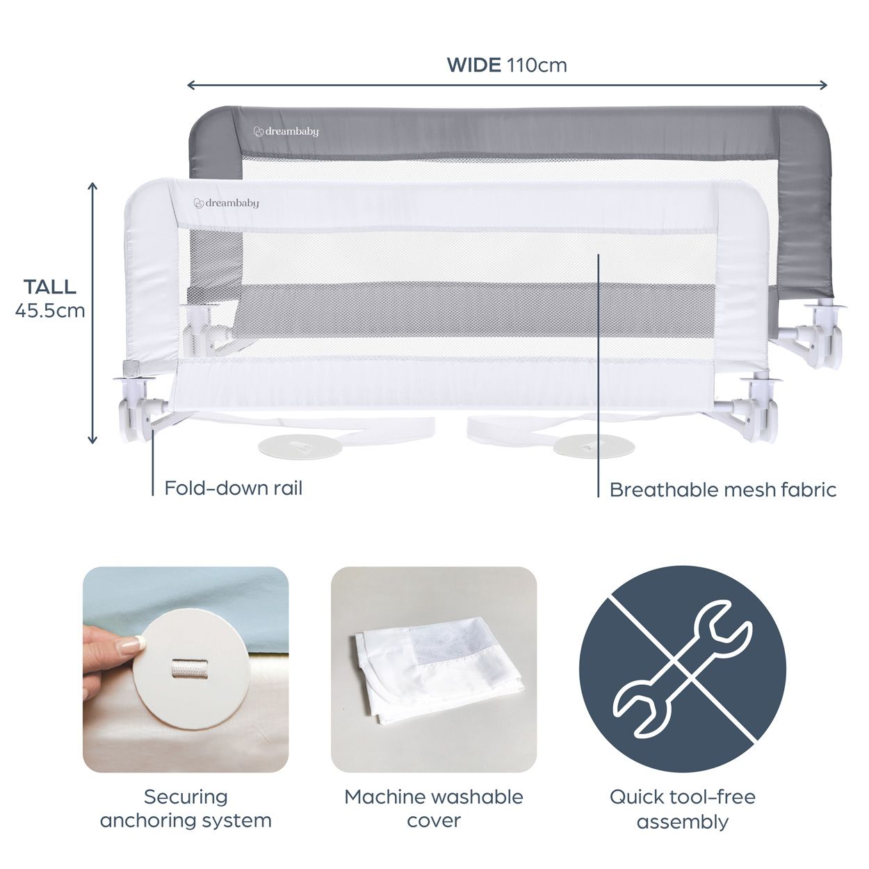 Dreambaby Phoenix Folding Bed Rail