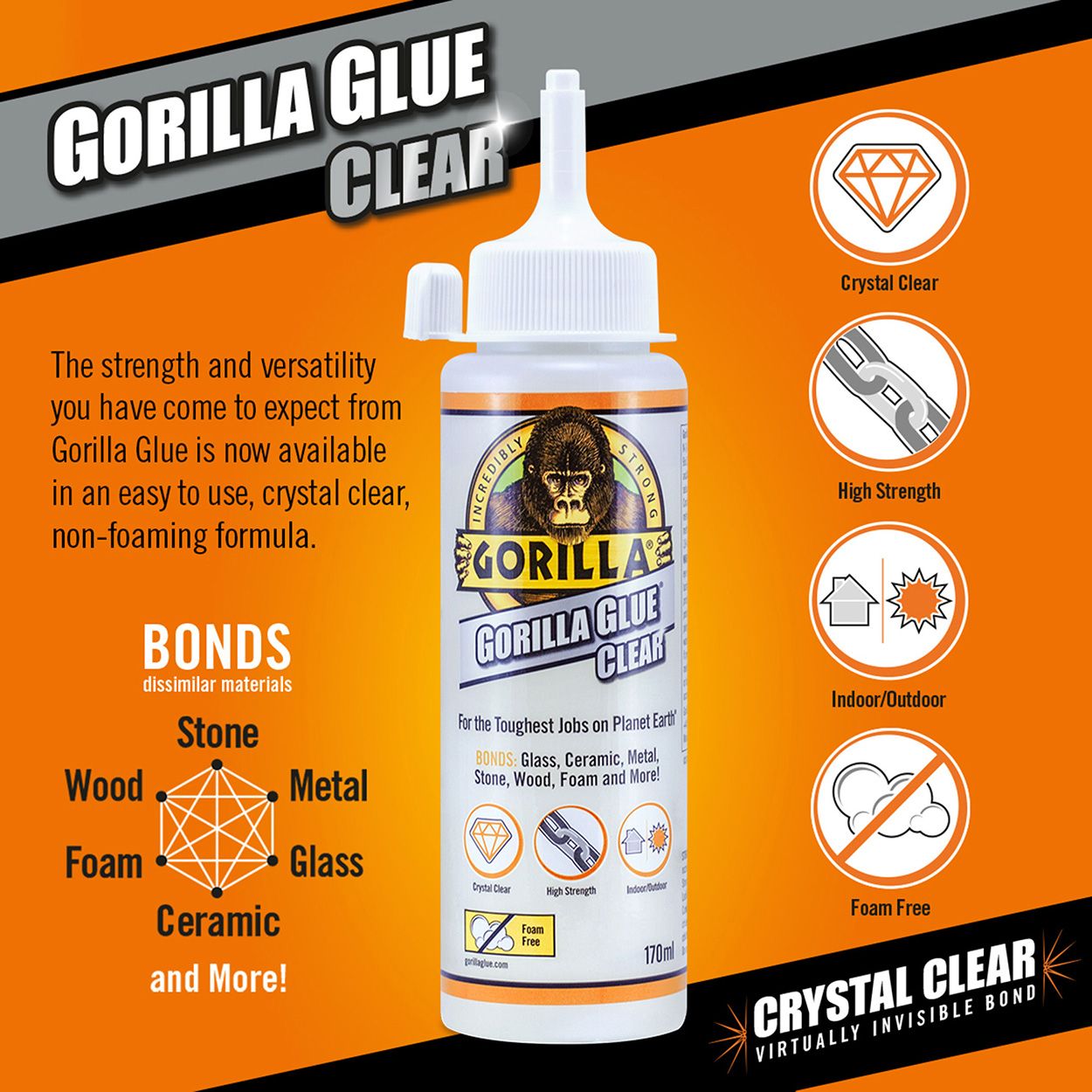 Gorilla 50ml Glue Clear