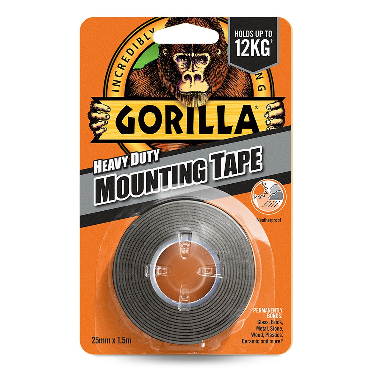 Gorilla Heavy Duty Mounting Tape Black