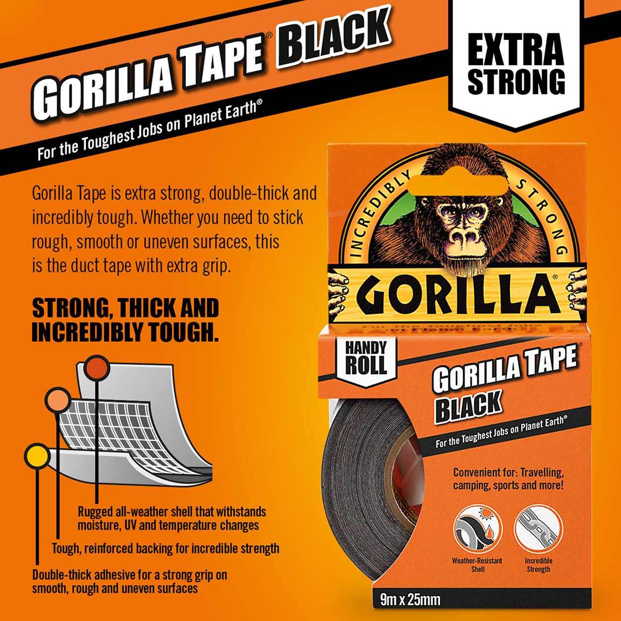 Gorilla Handy Roll Tape