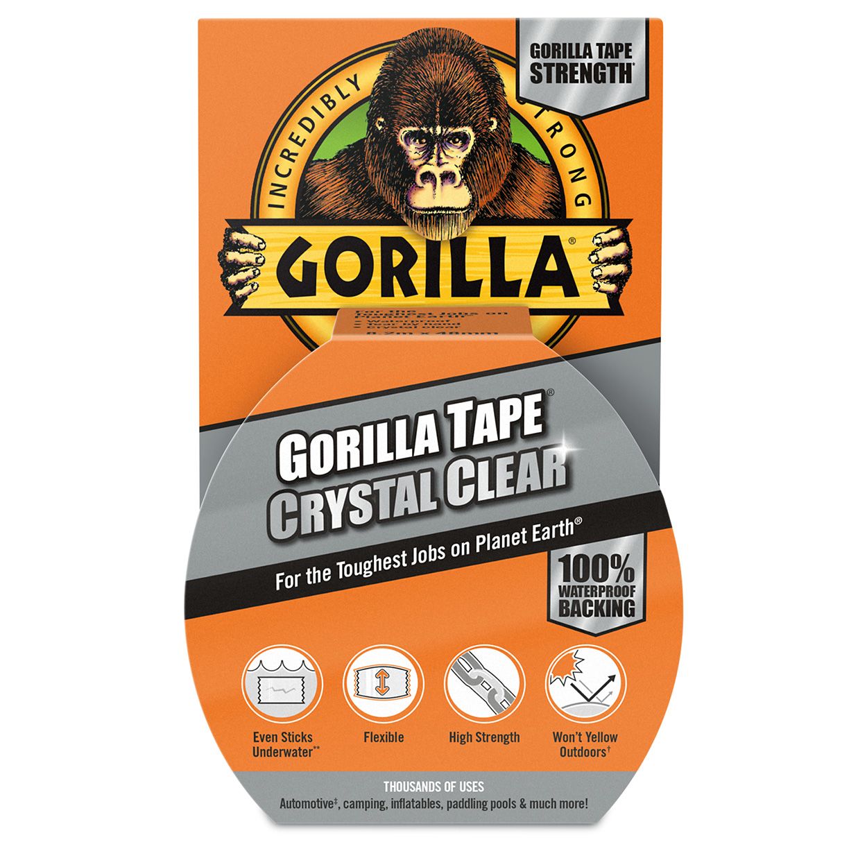 Gorilla Tape Crystal Clear 8.2m