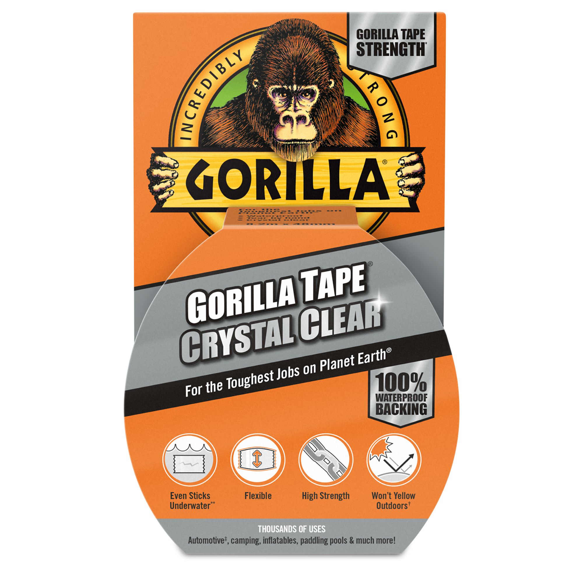 Gorilla Tape Crystal Clear 8.2m
