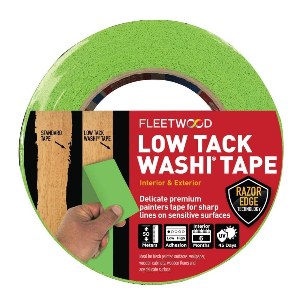 Fleetwood 1" Low Tack Washi Tape