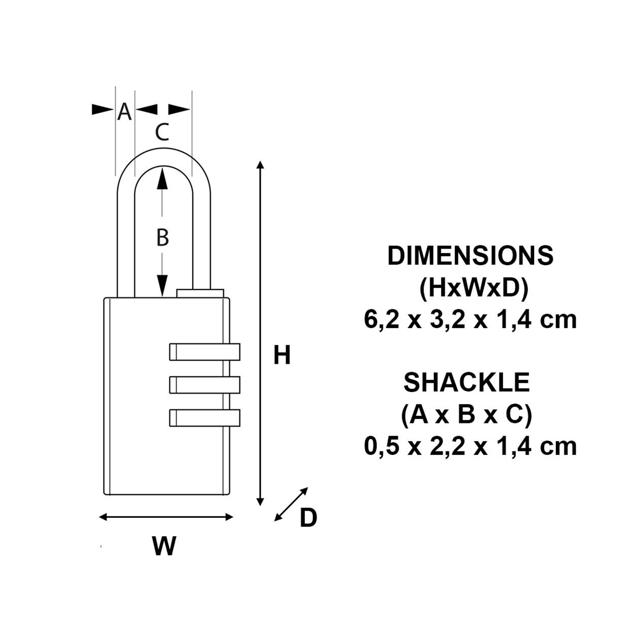 Master Lock Printed Design Combination Padlock