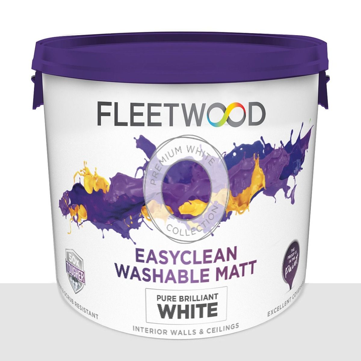 Fleetwood 10 Litre Easyclean Matt White
