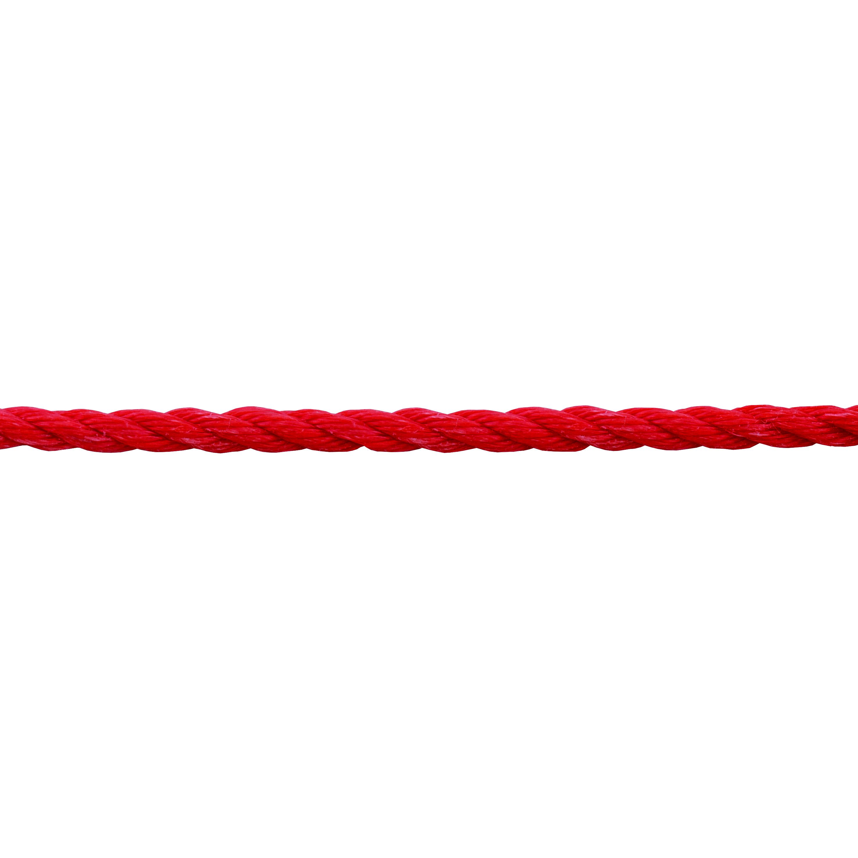 Suki Pp Rope, Twisted, Red, 8Mm, 15 Metres