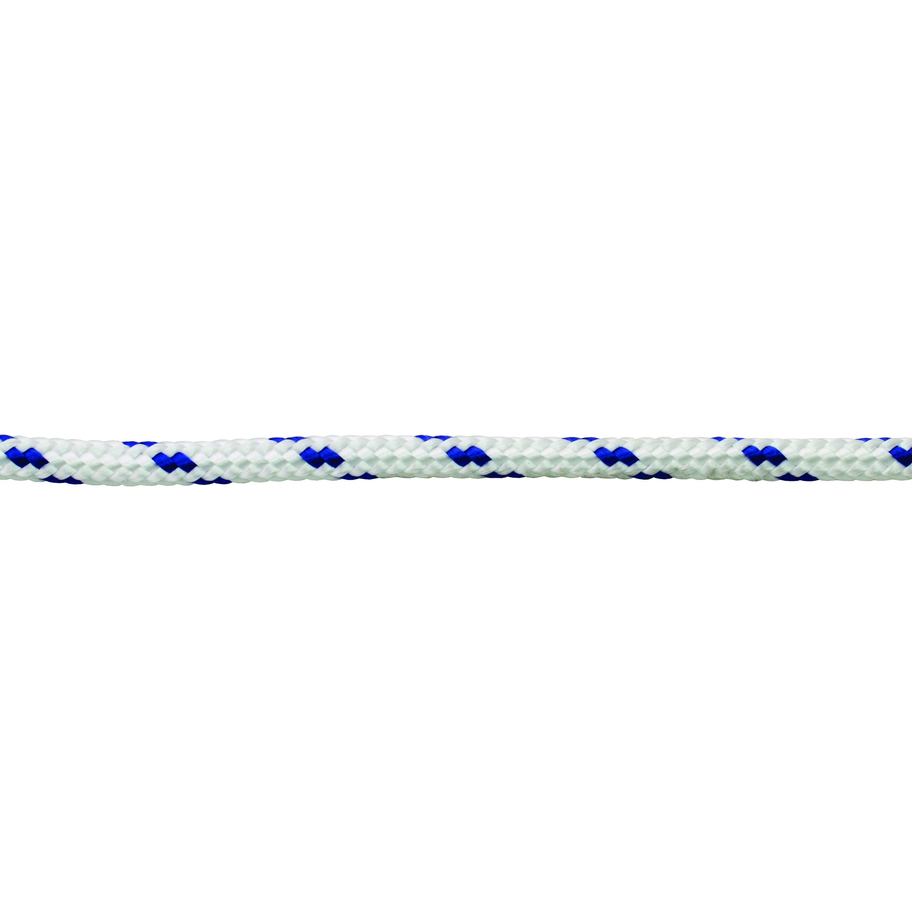 Suki Pes Braided Rope, White/Blue 12Mm, 10 Metres