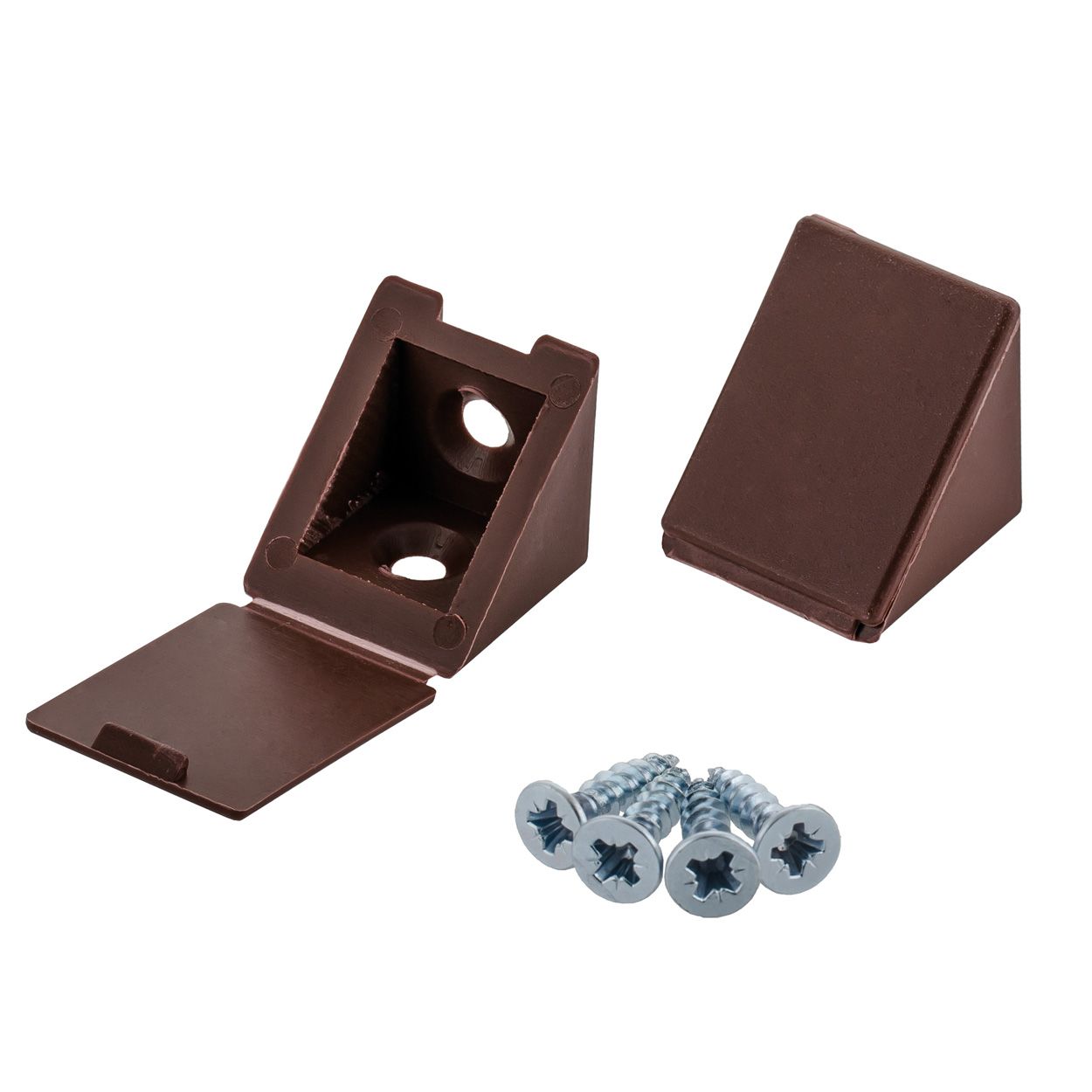 Suki Corner Connector 35X25X25X25 Mm Plastic Brown