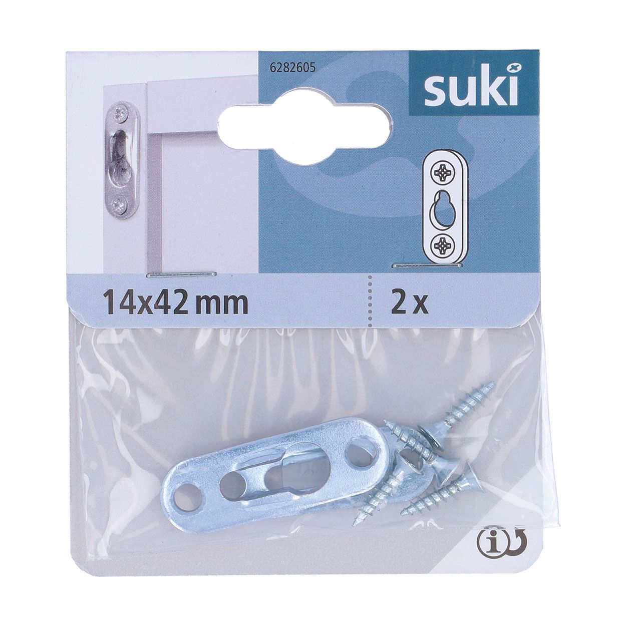 Suki Hanger 42X3,5X14 Mm Zinc Plated Countersunk