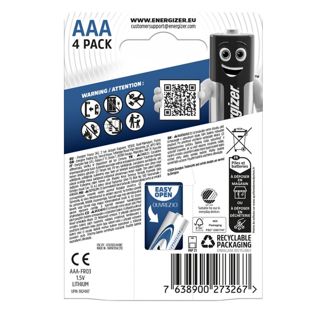 Energizer Ultimate Lithium Aaa 4 Pack