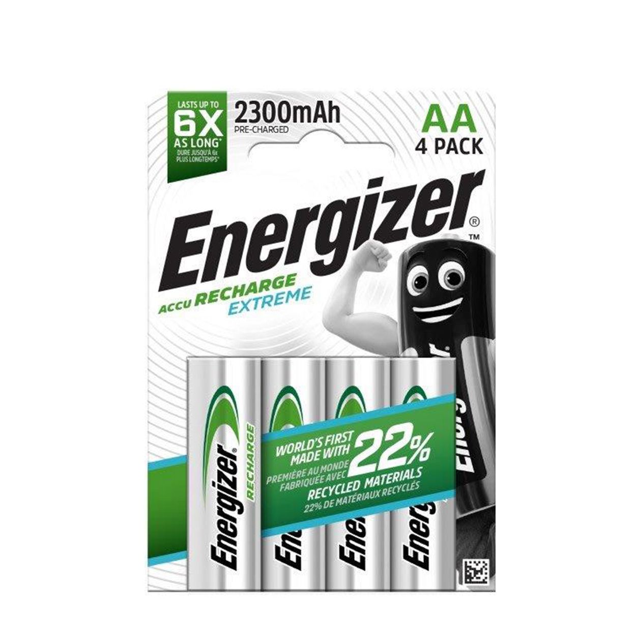 Energizer Recharge 2,300 Pre-Charged 4 Pack