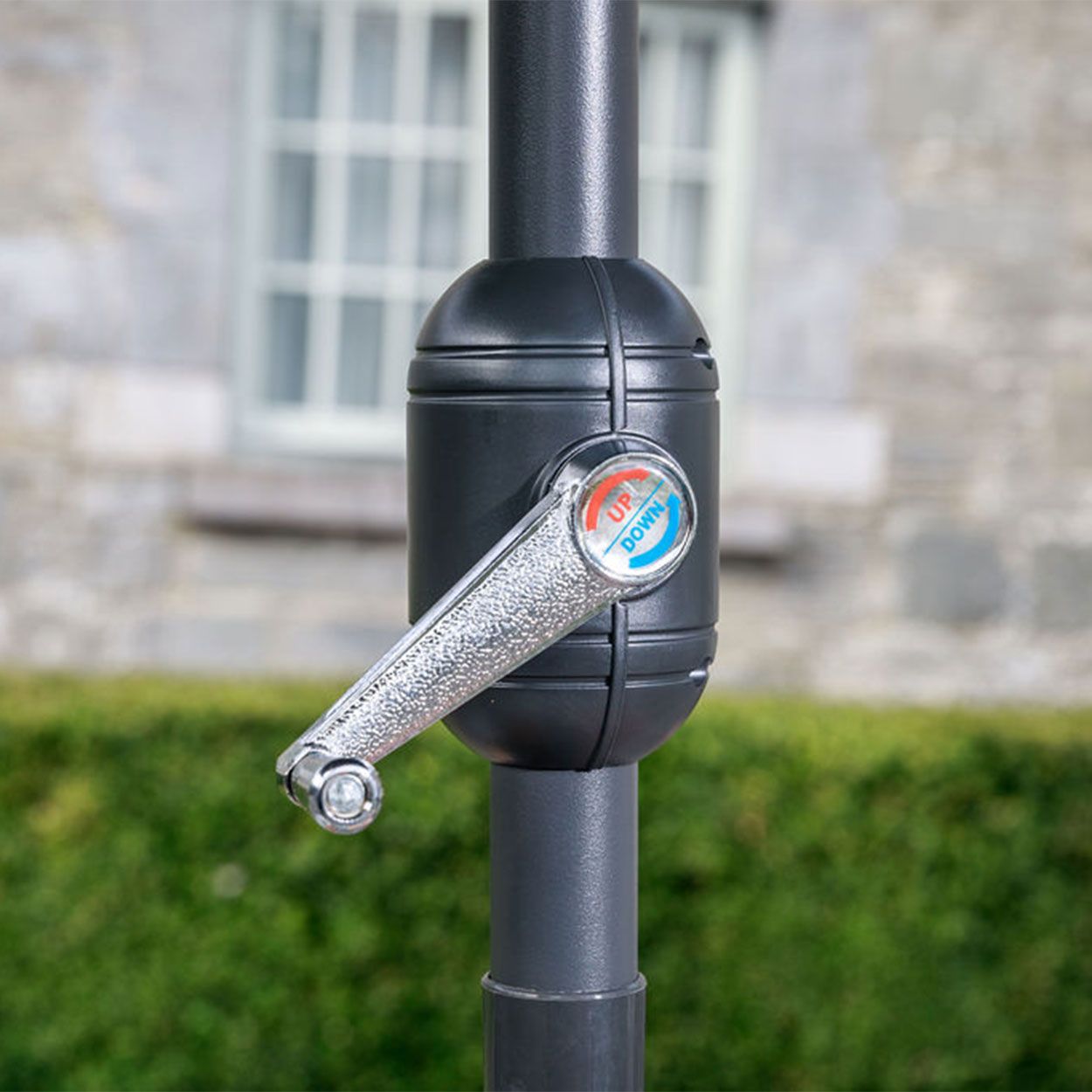 Aluminium & Steel Parasol Grey 2.7m