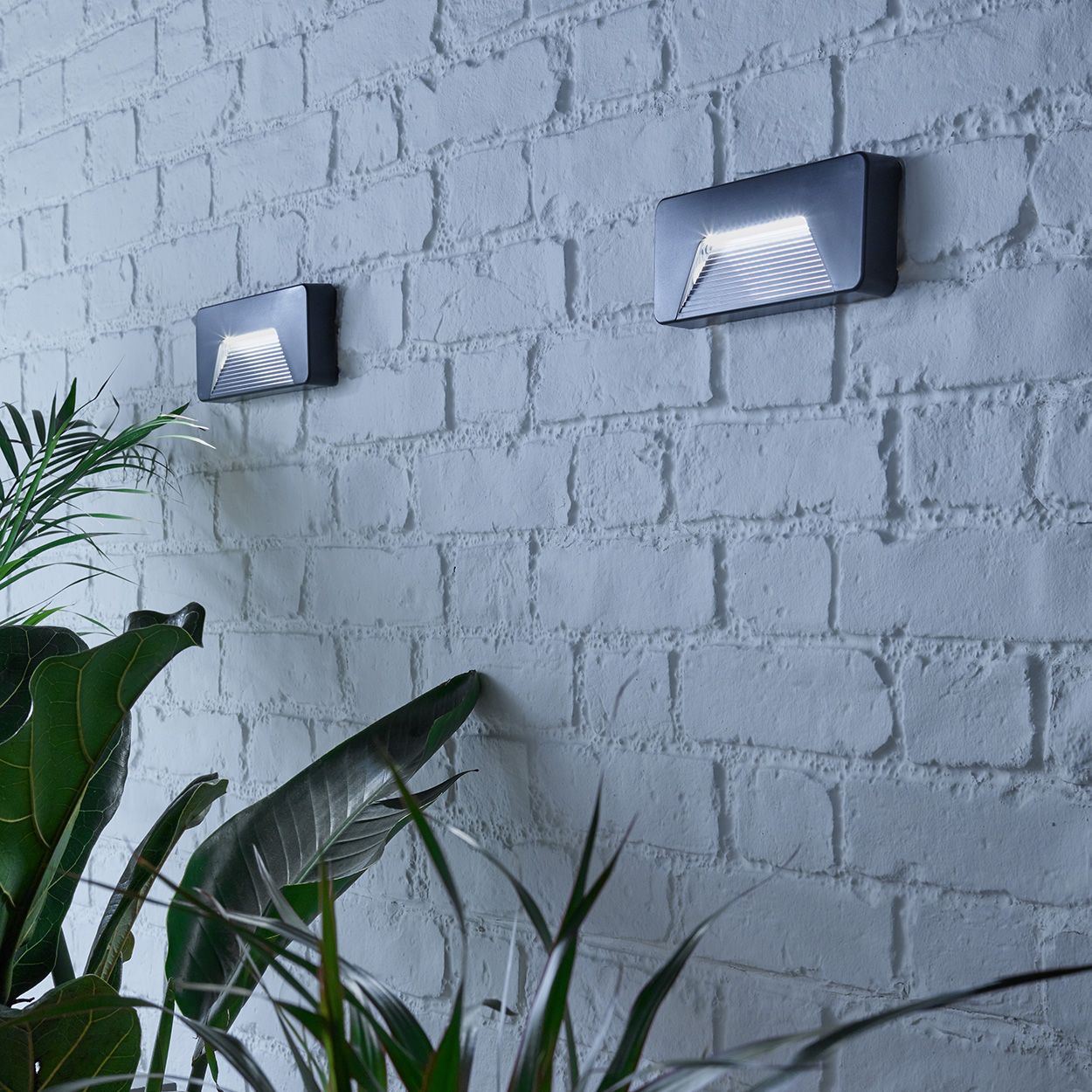 Rectangular 3W Led Brick Light Black