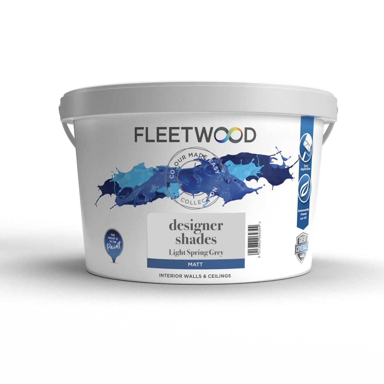 Fleetwood 10 Litre Designer Shades Matt Light Spring Grey