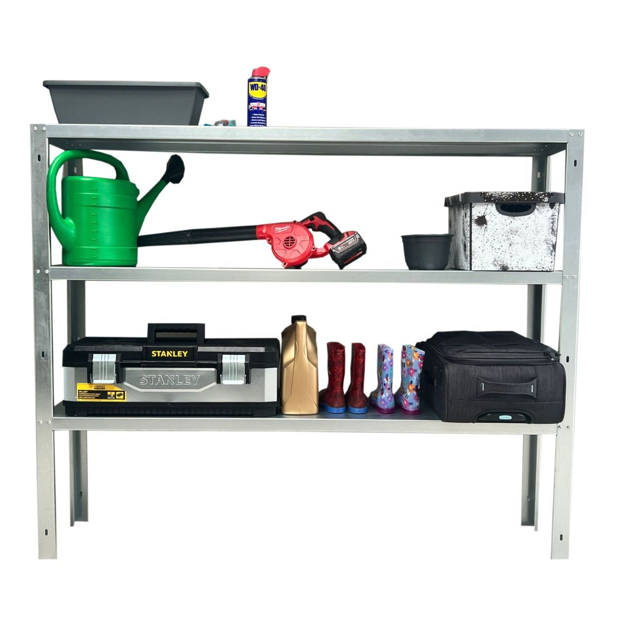 Adman Heavy Duty Shelving Unit Option (only available to order with an Adman Steel Shed)