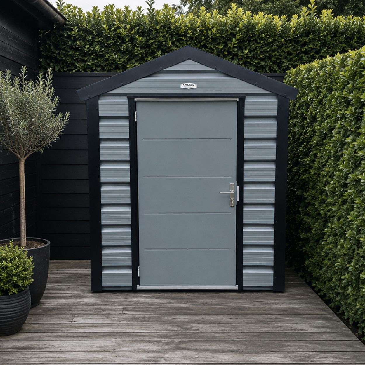 Adman Multistore Standard Colour Metal Shed 6ft x 7ft