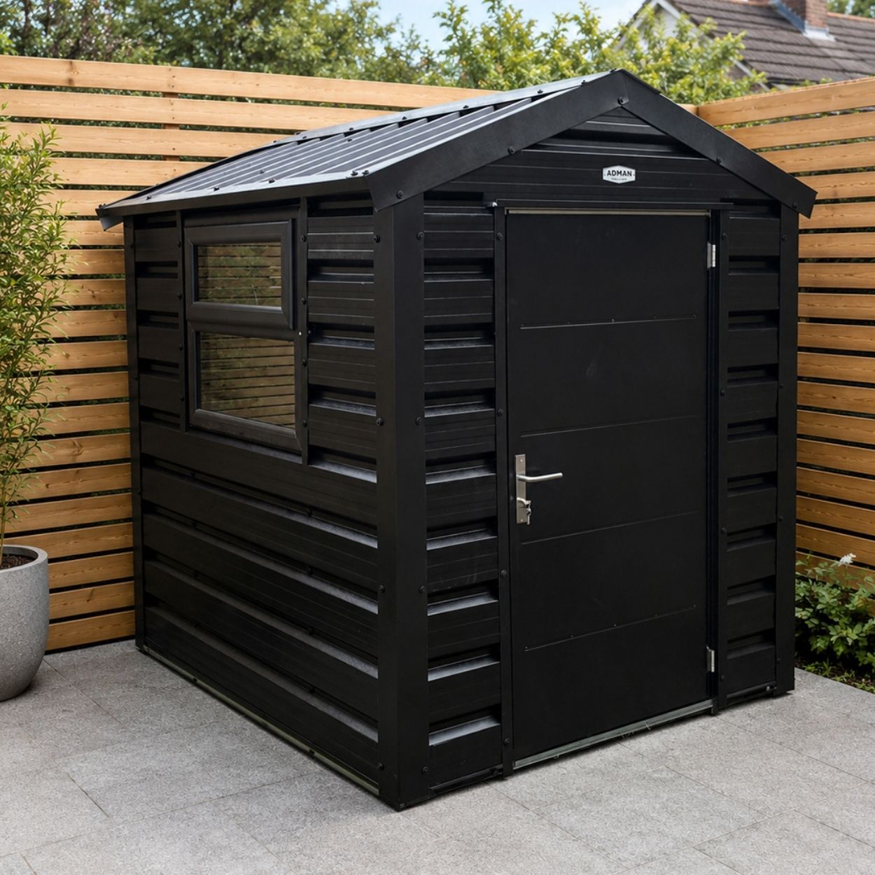 Adman Multistore Steel Garden Shed 6ft x 7ft