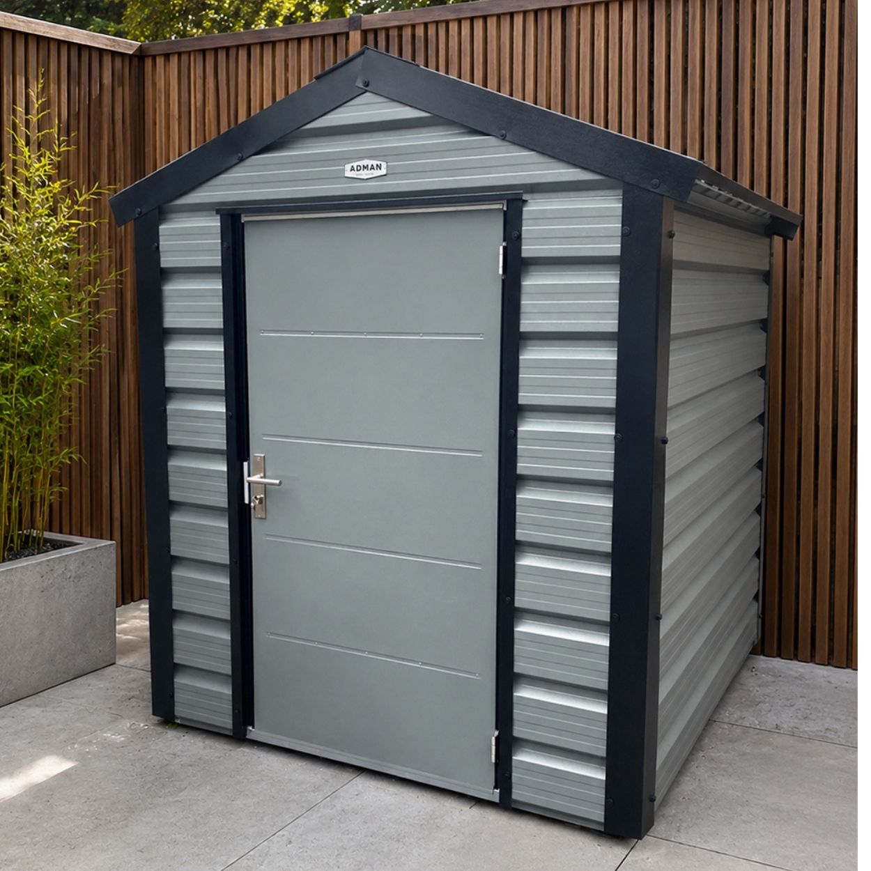 Adman Multistore Steel Garden Shed 6ft x 7ft