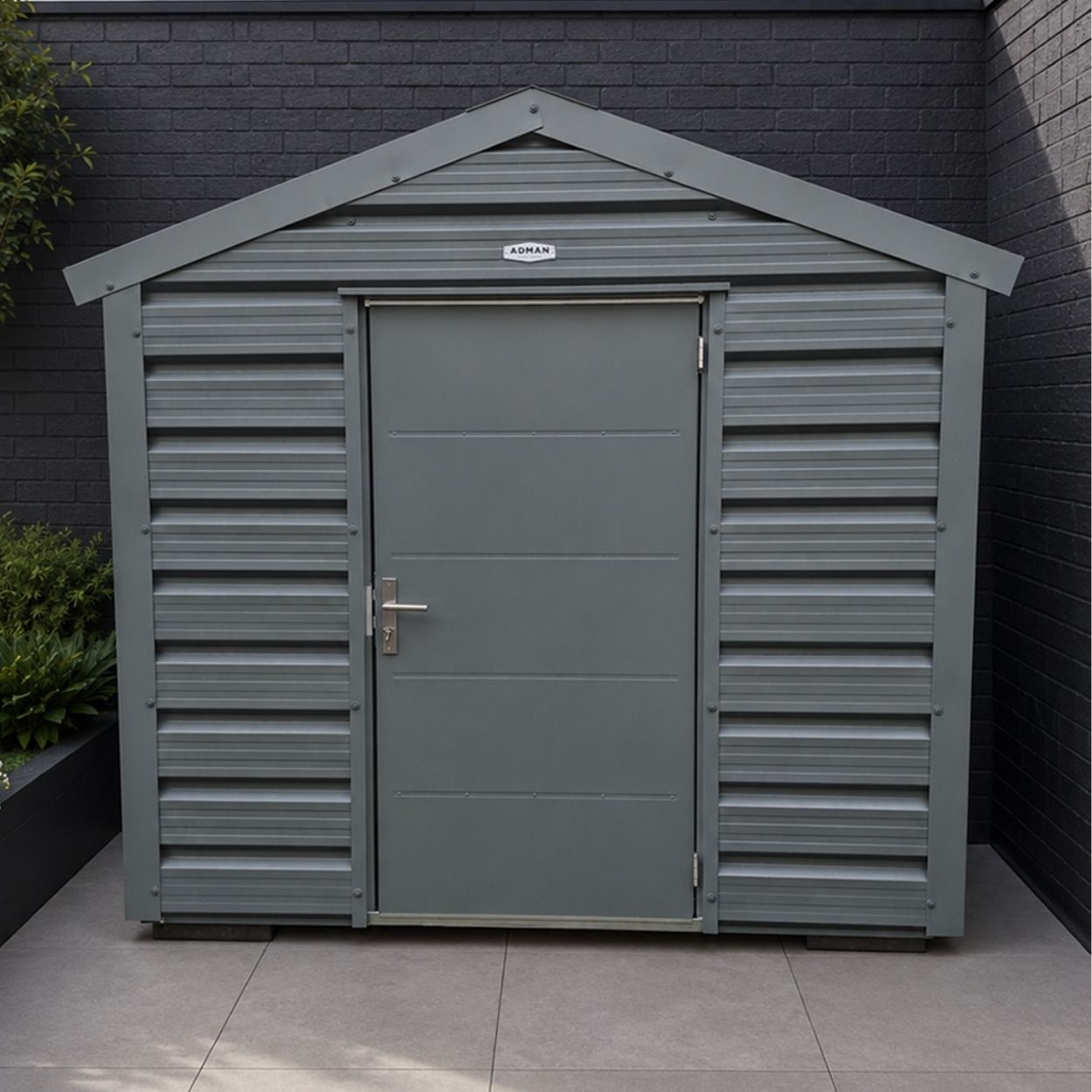 Adman Multistore Steel Garden Shed 8ft x 7ft