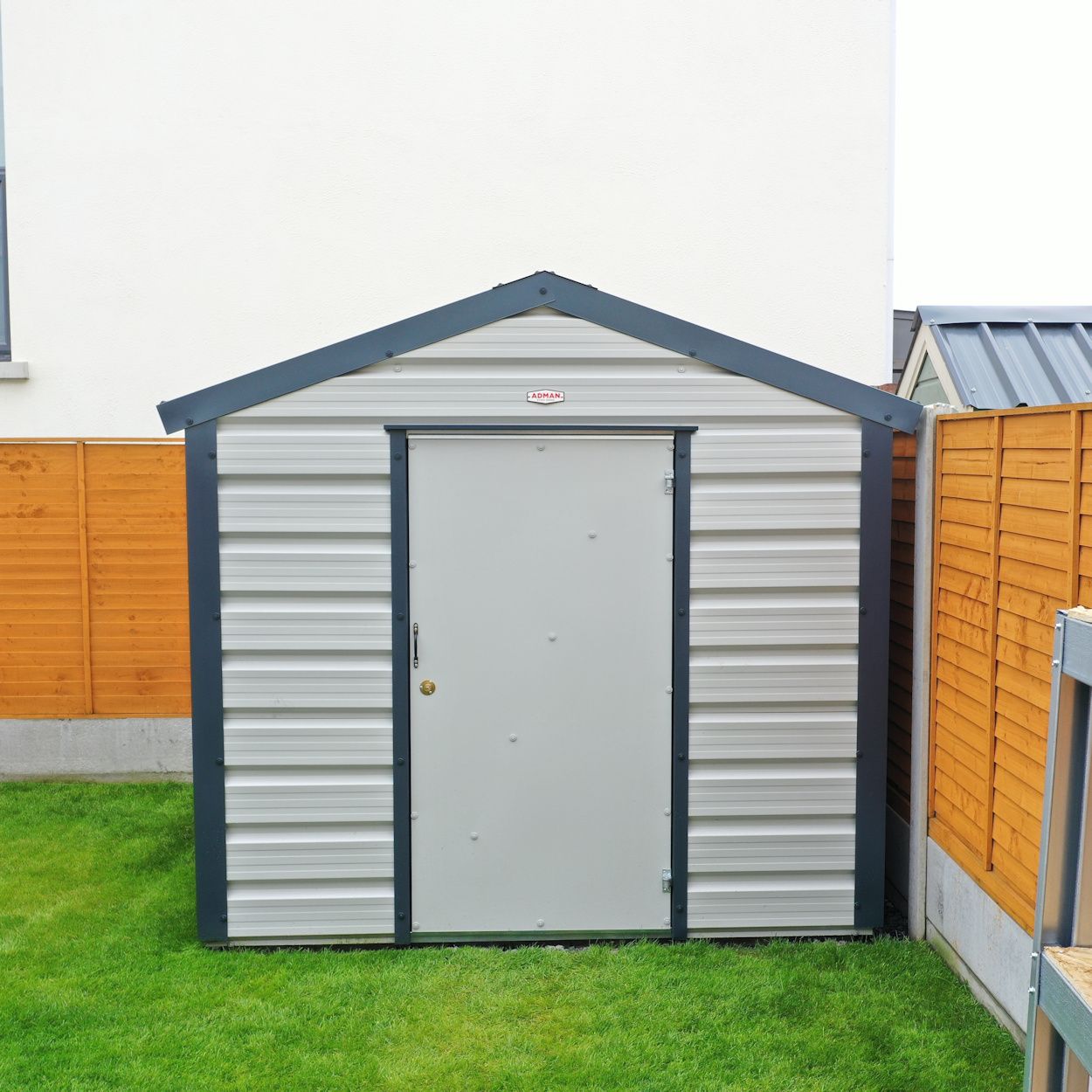 Adman Multistore Standard Colour Metal Shed 8ft x 7ft