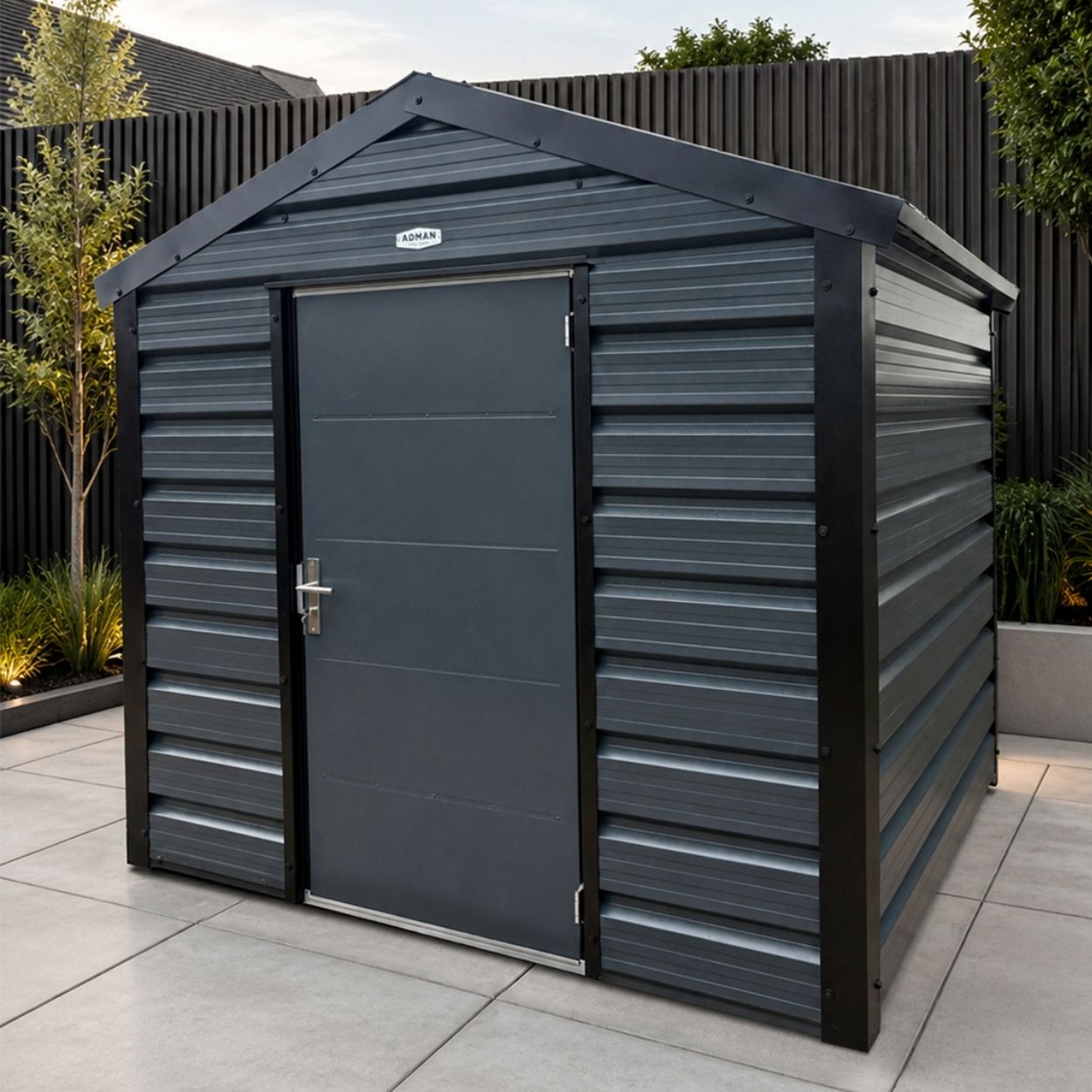 Adman Multistore Steel Garden Shed 8ft x 10ft